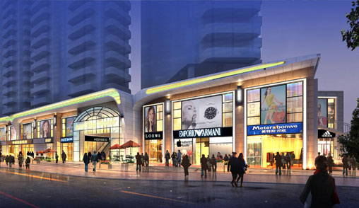 廣州京溪商業(yè)街外立面裝飾工程